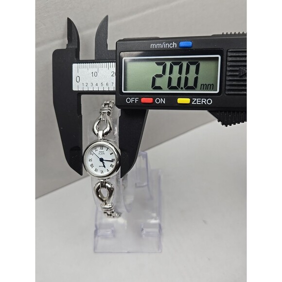 Vintage Anne Klein 925 Sterling Silver Bracelet  Watch New Battery Swiss Womens - Picture 5 of 12